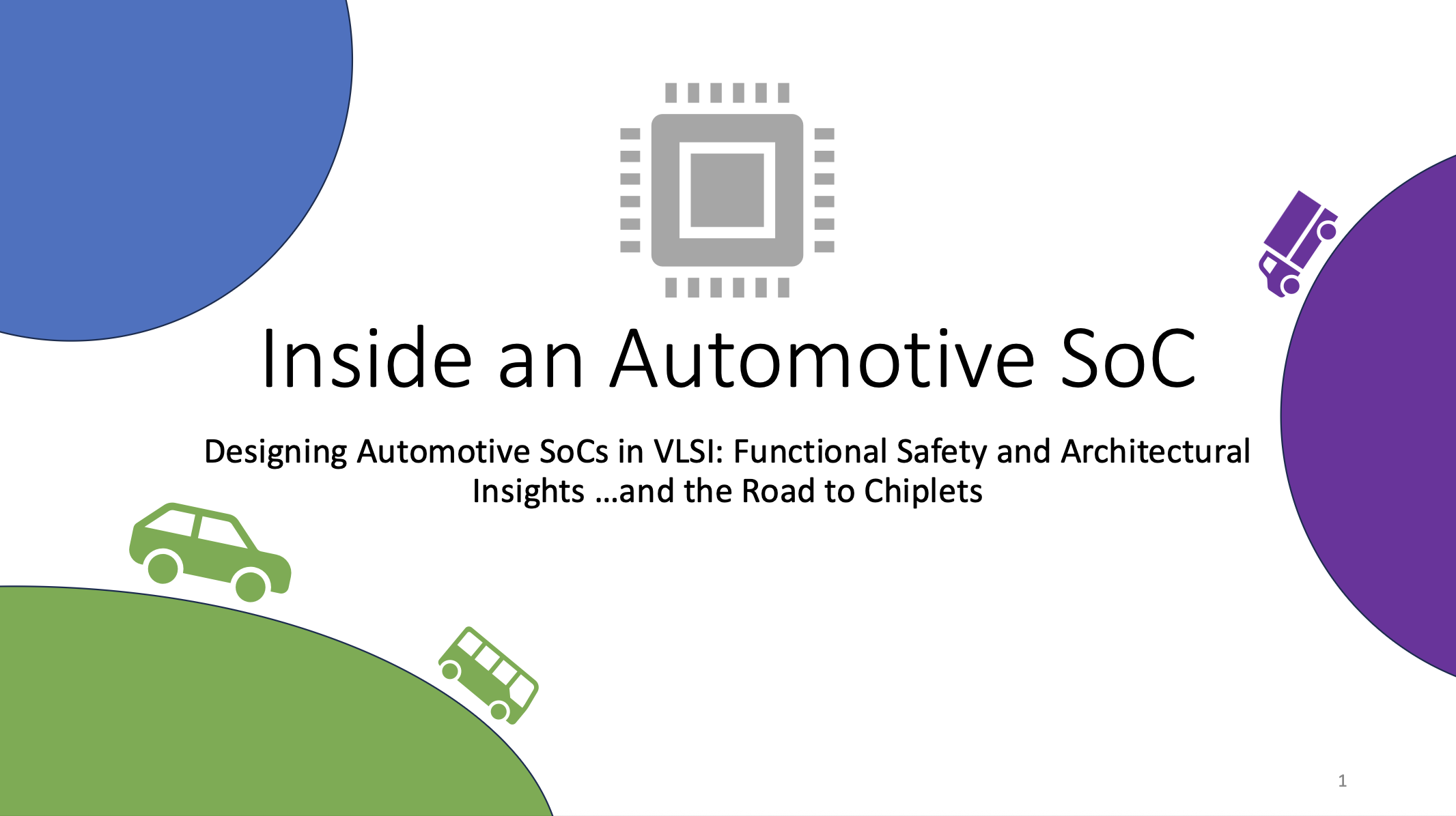 Cover Image for Lecture: Designing Automotive SoCs in VLSI: Functional Safety and Architectural Insights